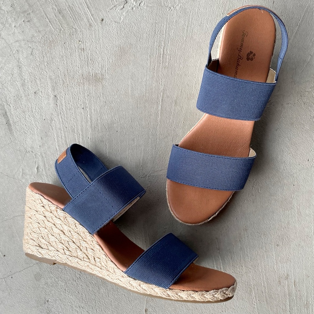 Tommy Bahama | 'Sakura' Blue Wedge Sandals